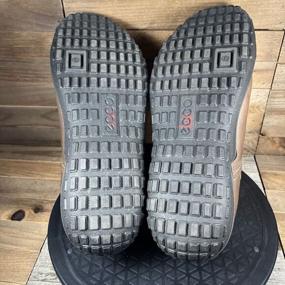 Ecco CFS Terrano Casual Collecton Shoes Mens Sz 11 Brown Leather Casual Loafer - Picture 9 of 10